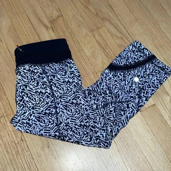 lululemon athletica Pants - Lululemon 🍋 Black/White leggings-6